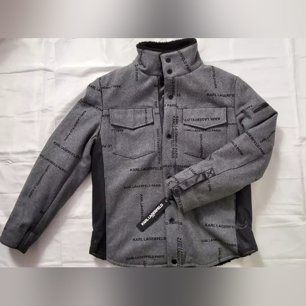 Karl Lagerfeld Grey Men's Jacket Size M
